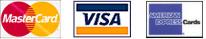 Visa, MasterCard, American Express